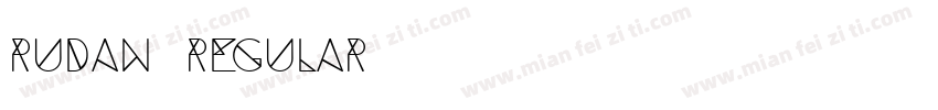 Rudan Regular字体转换